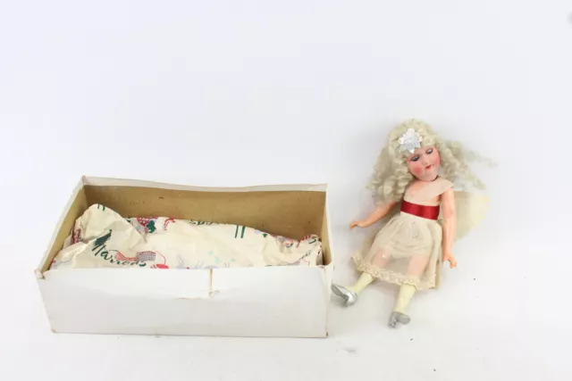 Armand Marseille Bisque Head Composition Body Doll Angel / Fairy Antique Vintage