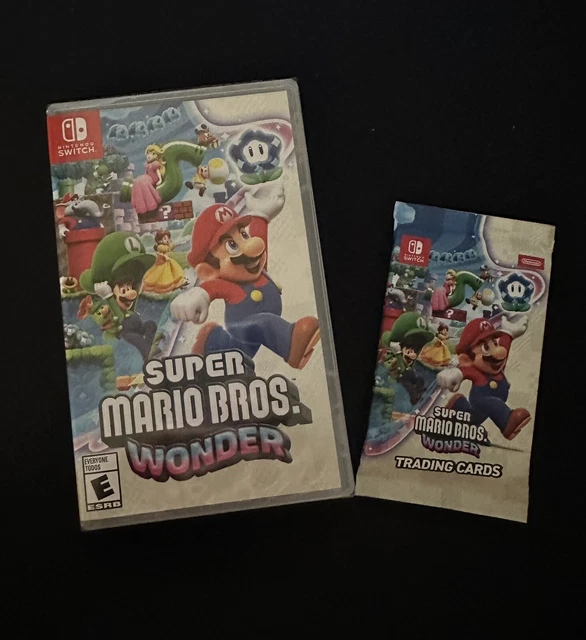 SUPER MARIO BROS Wonder + Exclusive Trading Card Set Nintendo Switch