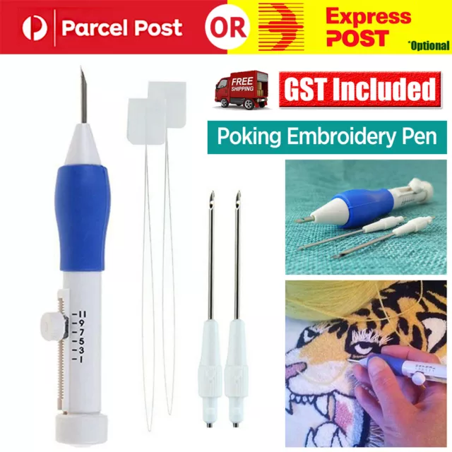 Pen Set Poking Punch Needle Kit Embroidery DIY Crafts Stitching Sewing Tools DIY