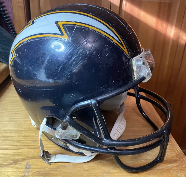 SAN DIEGO CHARGERS RIDDELL FULL SIZE AIR HELMET. Great Display for Charger Fan!