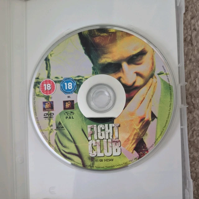 FIGHT CLUB DVD (2004) Brad Pitt, Edward Norton, Region 2, Cert 18 £1.17 ...