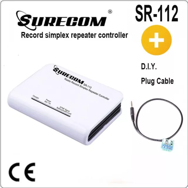 SURECOM SR-112+46-C Simplex Repeater Controller with D.I.Y. DIY Plug Cable