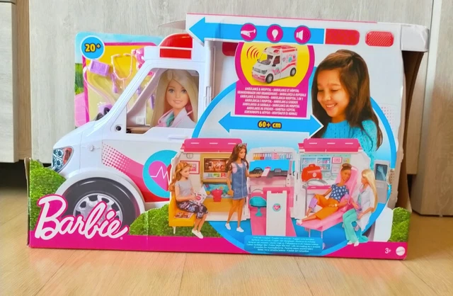 Clinique Ambulancière Barbie Mattel 2017 - Lumières Et Sons - Occasion