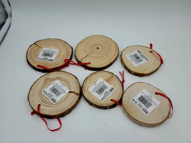 Natural Wood Slices Circles For Crafts DIY Rustic Wedding Decoration Ornaments