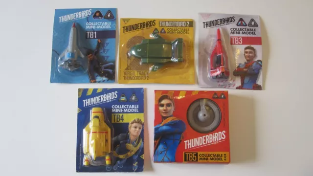 Thunderbirds collectable mini-model Bundle TB1-5 Popromo 2009