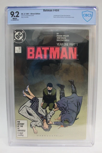 Batman #404 1987 DC Comics Year One Part 1 CBCS graded 9.2 White Pgs