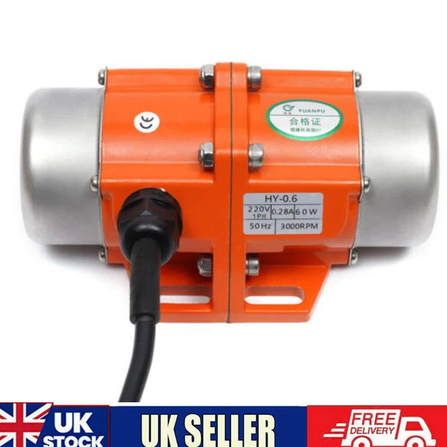 90W AC Vibrationsmotor – Asynchronmotor 3000 U/min, IP65, Mit Exzenterblock, Für Industrie 90W Rüttelmotor IP65 3000 U/min Exzenter Industriesieb