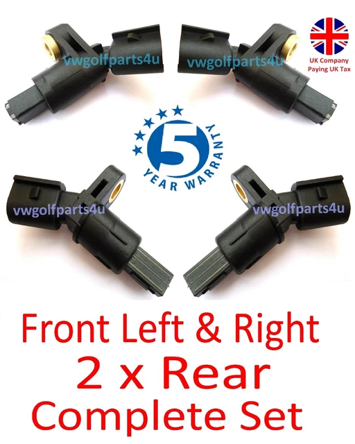 VW AUDI FRONT & Rear ABS Speed Sensor Left & Right o/s n/s MK4 Golf A3