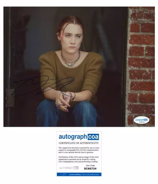 Saoirse Ronan "Lady Bird" AUTOGRAPH Signed Autographed 8x10 Photo ACOA