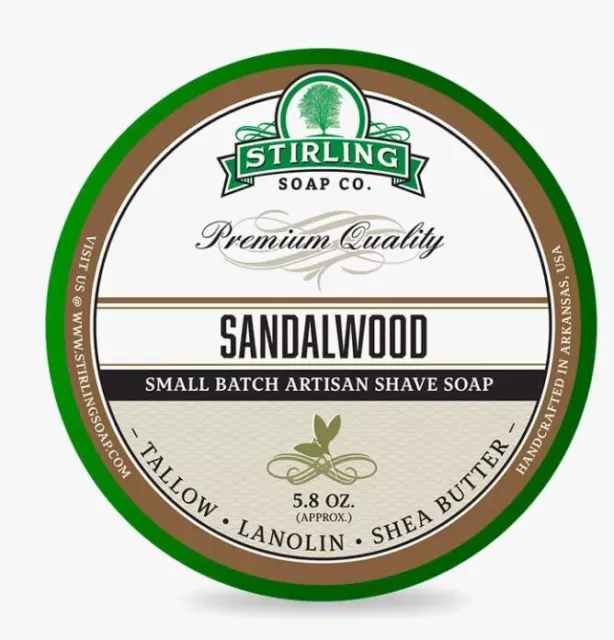 Stirling Soap Company Savon De Barbe Sandalwood - Stirling