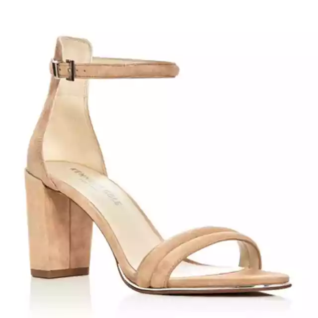 Kenneth Cole Lex Buff Suede Ankle Strap Block Heel Sandals