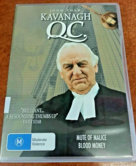 KAVANAGH QC DVD TV Series Mute Of Malice & Blood Money Drama Crime