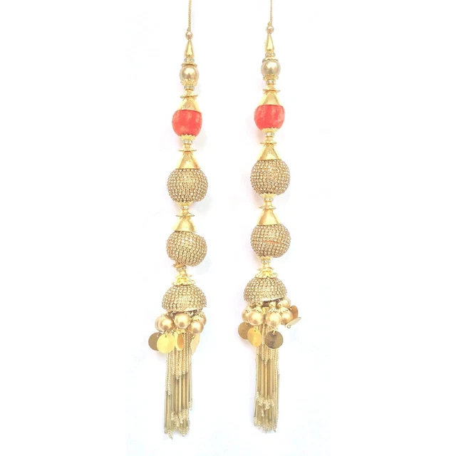 1 Pair Saree Blouse Tassels Saree Latkans For Lehenga X-Mas Celebration Dress