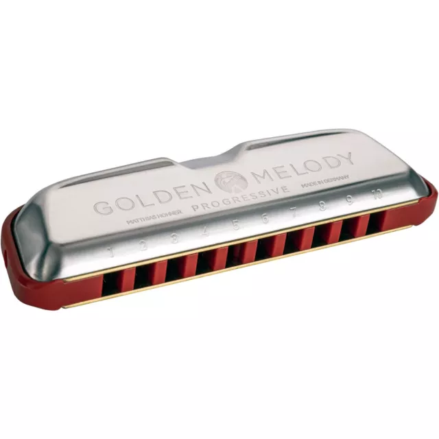 Harmonica diatonique Hohner Golden Melody PROGRESSIVE Do - C tempérament égal