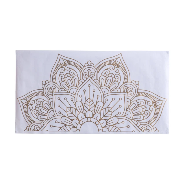 Mandala carta da parati bordo bastone buccia oro decalcomanie casa