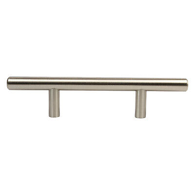 25x Euro Style 3" Brushed Nickel Solid Kitchen Cabinet Door Drawer Handle Pull