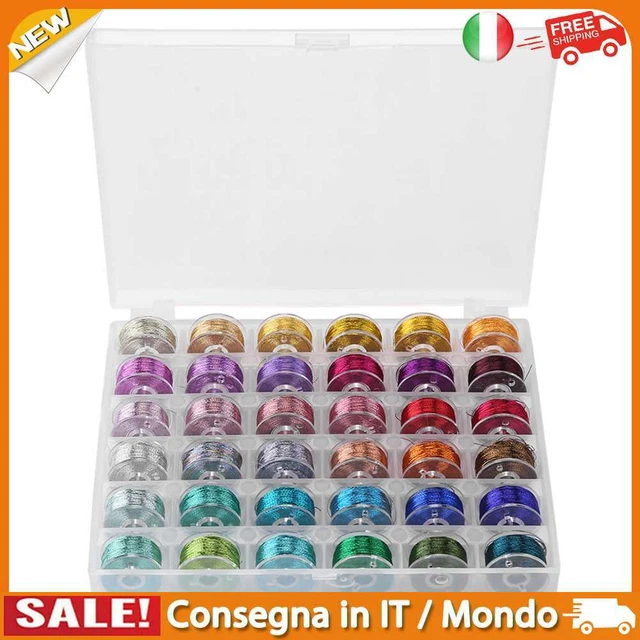 IT Embroidery Sewing Thread Polyester Sewing Machine Yarn Line Box (36 Colors)