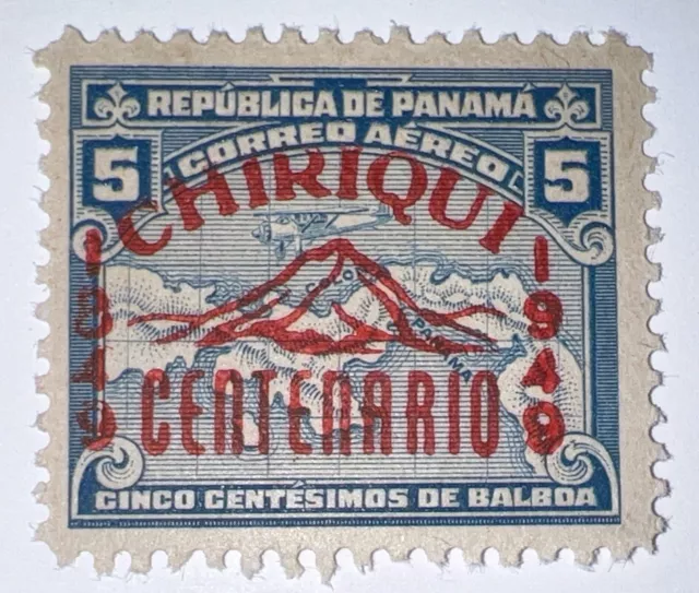 Travelstamps: 1949 Panama Stamps MOGLH, Op, Centenary Chiriqui Overprint