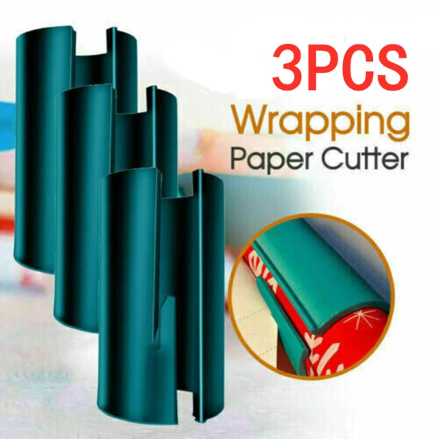 3PCS SLIDING WRAPPING Paper Cutter Christmas Gift Wrap Paper Craft