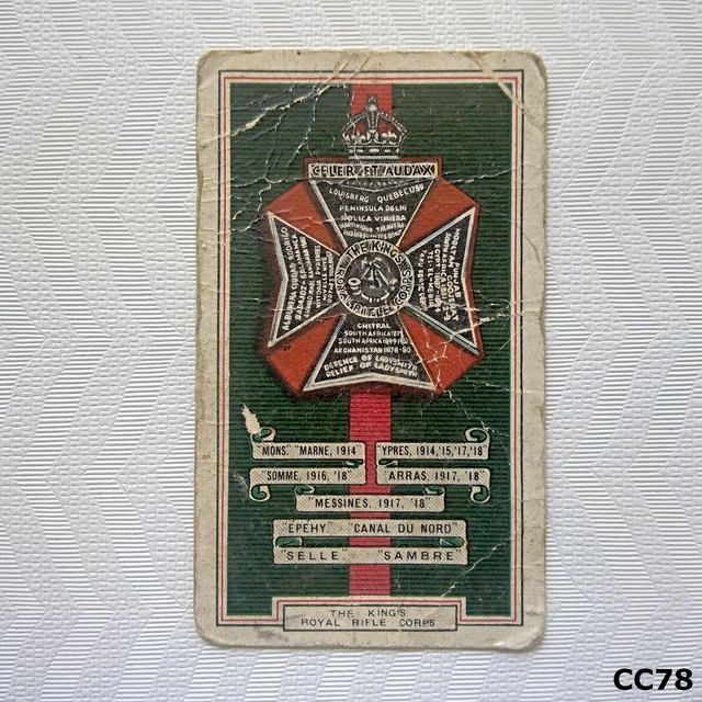 GALLAHER ARMY BADGES 15 The Rifle Brigade Cigarette Card (CC5) $4.99
