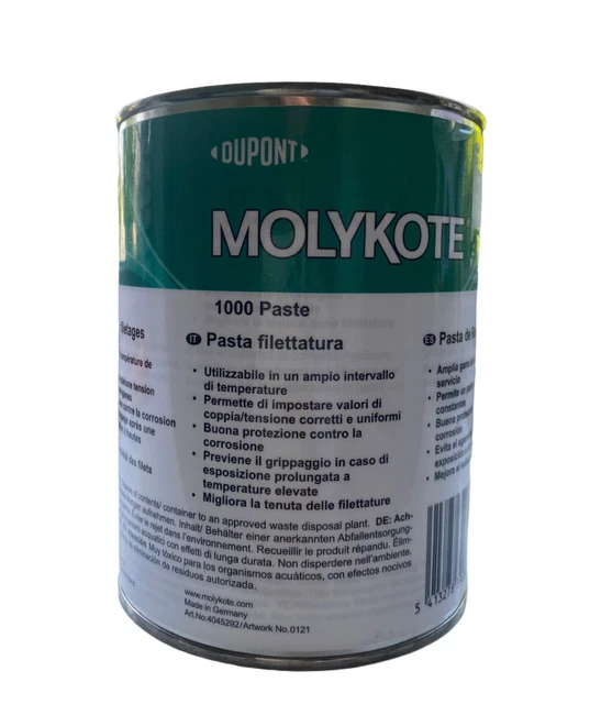 MOLYKOTE® 1000 Pasta Lubrificante Antisegno 1kg PIÙ ECONOMICA DI QUALSIASI NEGOZIO ONLINE!!!!!