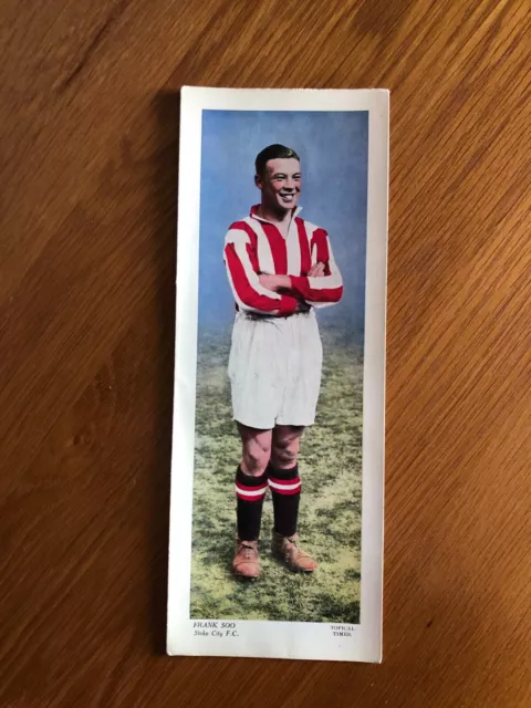 Topical Times Sammler-Fußballkarte, Frank Soo Stoke City, 1930er