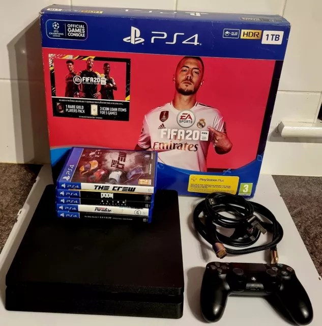 Console Sony PS4 Slim 1TB FIFA 20 1 Dualshock 4