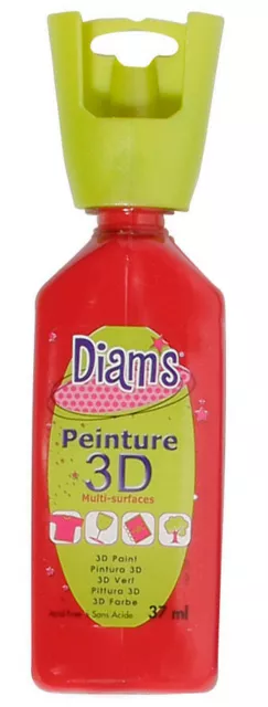 Pintura Diam's 3D 37ML Brillante Rojo Profundo