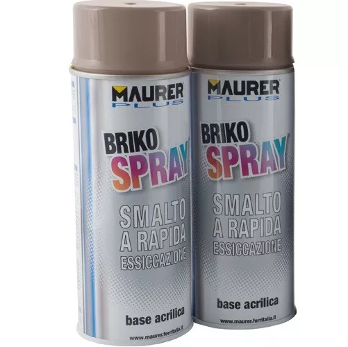 Confezione da 6 Pezzi di Briko Spray 400 Ml. Maurer Plus "Fondo Antiruggine"