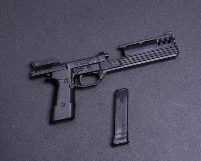 M5-4 1:6 Maßstab Modell schwarz Robo Cop AUTO 9 M93R Pistole Modell F12" Figur