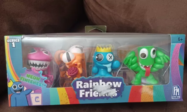 ⭐️ROBLOX RAINBOW FRIENDS MINI FIGURE 4 PACK PURPLE ORANGE BLUE GREEN SERIES  1⭐️