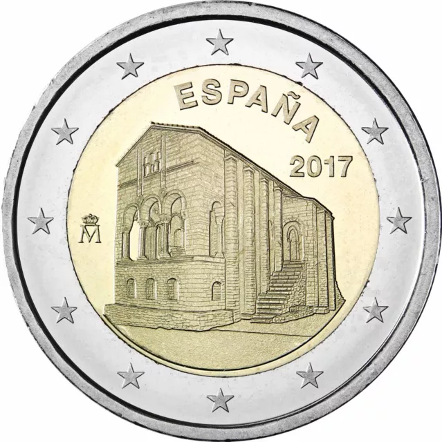 Spanien 2 Euro 2017 Oviedo Asturien UNESCO SERIE Gedenkmünze bankfrisch