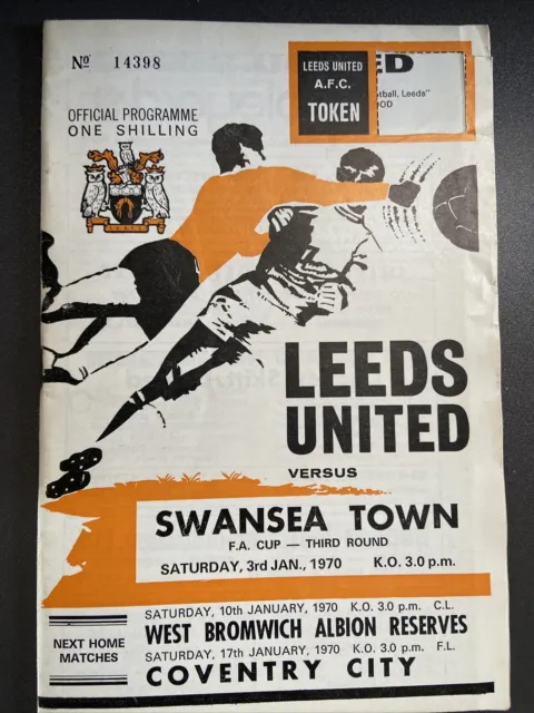 Leeds United v Swansea Town(FA Cup 3rd round 69/70)  3/1/70 TM RS