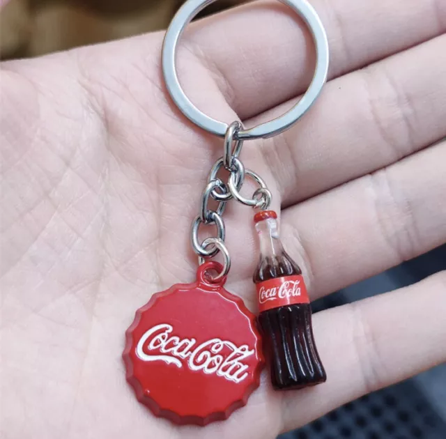 coca cola coke bottle keyring figure fizzy drink keychain Bottle Cap