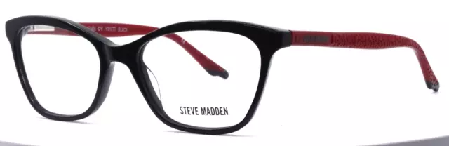 Steve Madden Kwiltt Black Womens Cat Eye Full Rim Eyeglasses 53-17-140 B:37