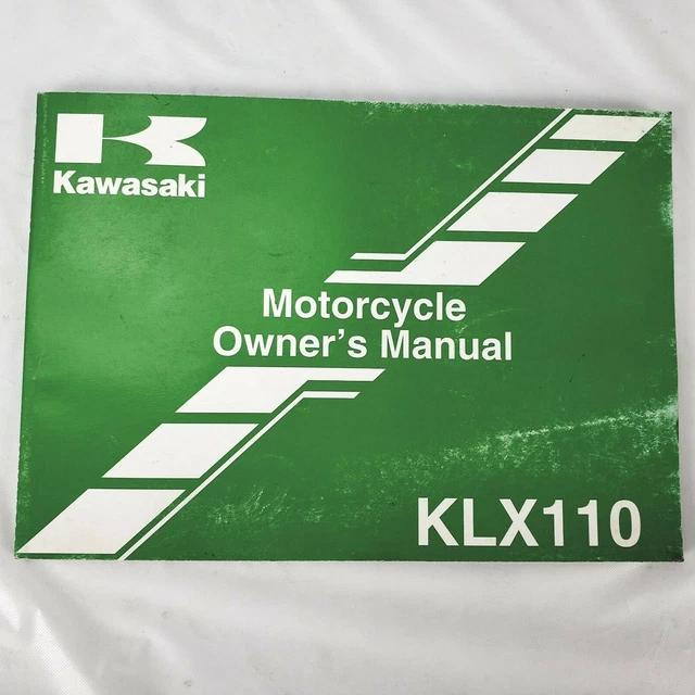 OEM 2008 Kawasaki KLX110 Owner's Manual Book Repair Maintenance KLX 110 A9