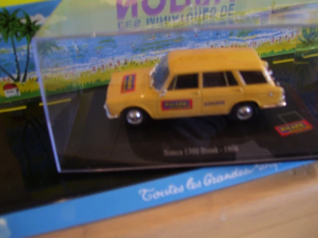 Simca 1300 Break Jaune Norev Societe Ricard -1966 Boite 1/43