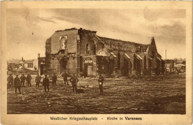 CPA Varennes - L'Eglise - Kirche - Ruines (1037478)
