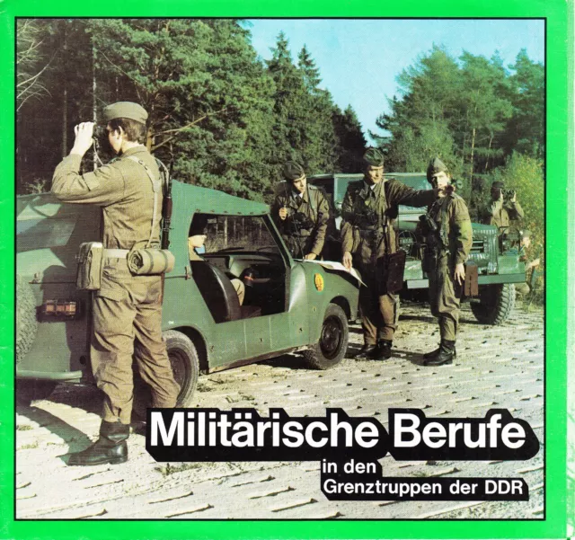 NVA Broschüre Faltblatt Werbung Militärische Berufe Grenztruppen der DDR Nr. 3