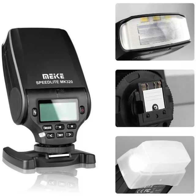MEIKE MK-320-C TTL Master HSS Flash Speedlite Speedlight for Canon Digital SLR