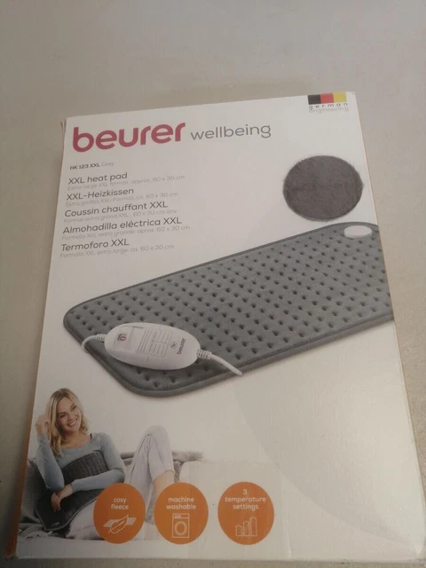 Beurer HK123 Heizkissen, gemütliches Heizkissen mit 3 Temperaturstufen und aut