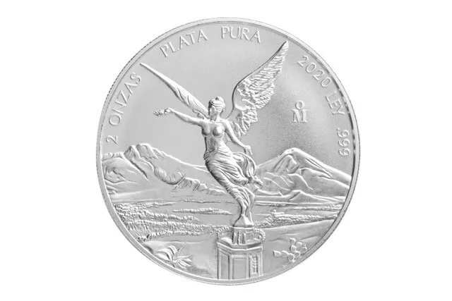 2 Unzen oz Silber Silver Libertad Siegesgöttin Mexico Mexiko 2020