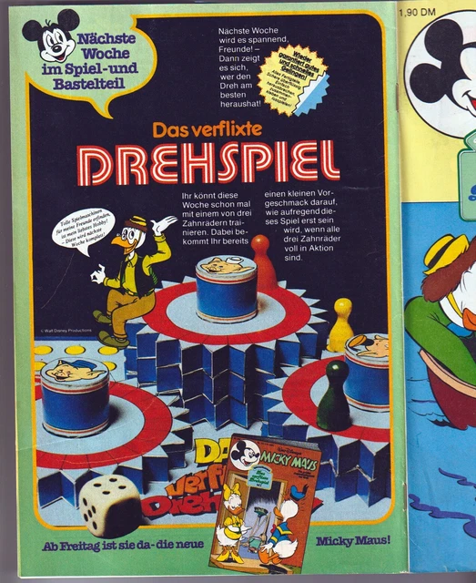 MICKY MAUS HEFT NR 22 JAHRGANG 1981 mit Bastelteil, Ehapa, Bastei, 2