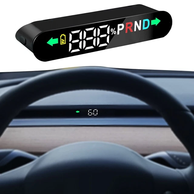 Promemoria apertura porta nera auto HUD 1 pz elettronico per Tesla 3 modello Y