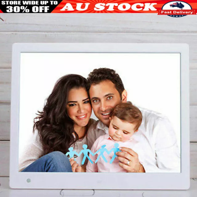10 In LED Digital Photo Frame Electronic Album 1080 HD MP3 MP4 Player +Remote AU