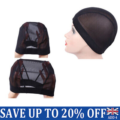 Gorra cúpula de spandex negra malla para el cabello red para hacer pelucas fideos peluca elástica gorra MZ