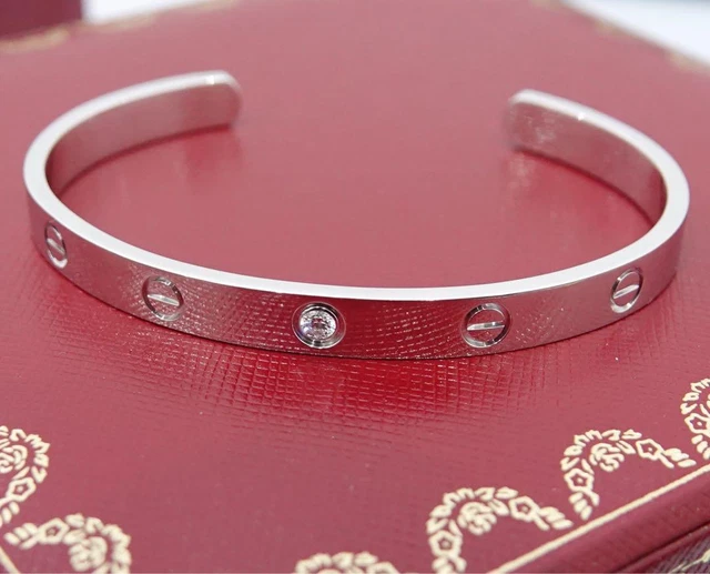 Cartier 750Kwg Love Bracelet Diamond Bangle 18 _86313