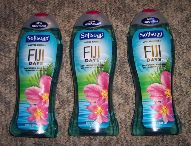 3 Softsoap Fiji Days Moisturizing Body wash Soap Wash Limited Edition 20 oz