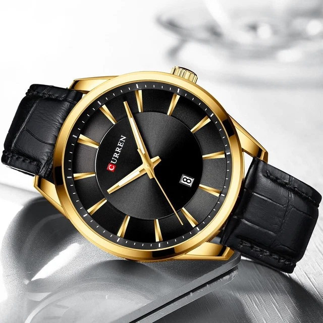 Montre CURREN (Ref MM167) Bracelet en Cuir véritable