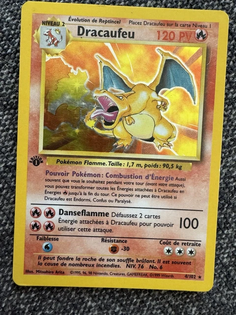 CARTE POKEMON DRACAUFEU set de base edition 1 EUR 800,00 - PicClick FR